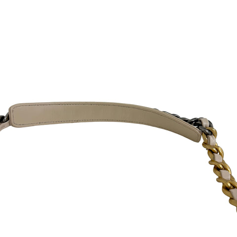 【中古】 CHANEL シャネル CHANEL 19 シャネル19 チェーンショルダー 30番台(2020年) ベージュ ラムスキン 中古 USED バッグ