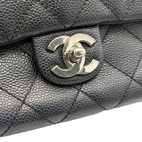 【中古】 CHANEL シャネル MATELASSE HAND BAG マトラッセハンドバッグ ハンドバッグ 11番台(2007年) ブラック キャビアスキン 中古 USED バッグ