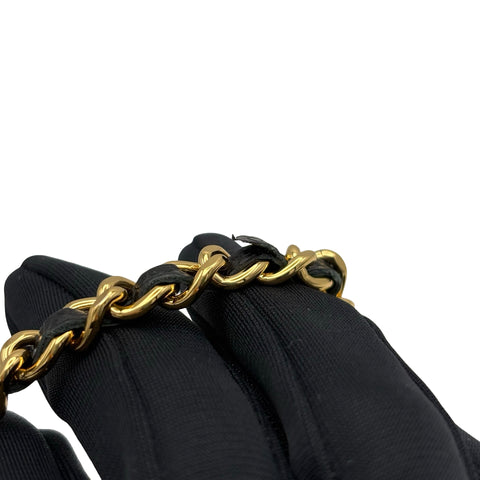 【中古】 CHANEL シャネル チェーンウォレット CHAIN WALLET 29番台(2019-2020年) ブラック キャビアスキン 中古 USED バッグ