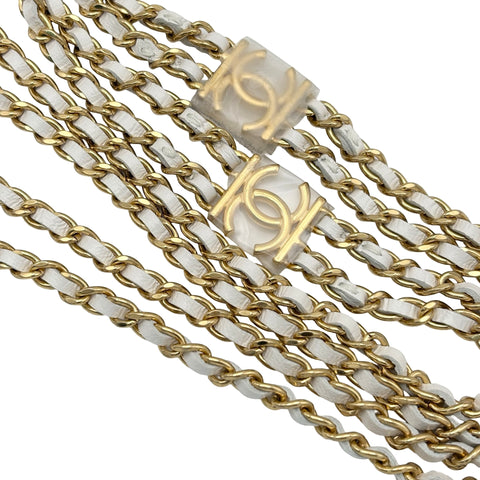 【中古】 CHANEL シャネル ミニフラップ チェーンショルダーバッグ ホワイト ラムスキン ホワイト系 ゴールド金具 ランダム番(2021年～) 中古品