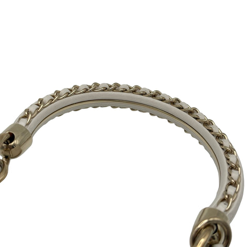 【中古】 CHANEL シャネル ハンドルバッグ  ホワイト ラムスキン 30番台(2020-2021年) ブランドバッグ ショルダーバッグ  中古品 レディース