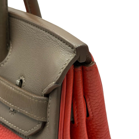 【中古】 Hermès エルメス バーキン30 カザック マルチカラー クレマンス×スイフト シルバー金具 □P刻(2012年) ブランドバッグ ハンドバッグ バッグ  中古品 レディース