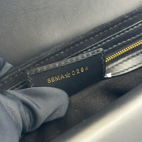 【美品】 Christian Dior クリスチャン ディオール JOLLY MINI ジョリー トップハンドルバッグ スモール ショルダーバッグ ブラック ツイード 美品 USED バッグ