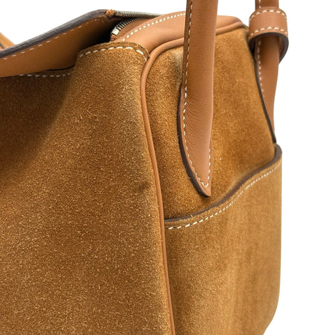 【中古】 Hermes エルメス LINDY26 リンディ26   スウェード/スイフト ▢R(2014年) ブランドバッグ ショルダーバッグ  中古品 レディース
