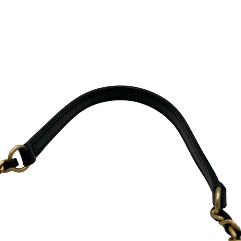 【中古】 CHANEL シャネル MINI FLAP BAG ミニフラップバッグ ショルダーバッグ ランダム番(2021年～) ブラック カーフスキン 中古 USED バッグ