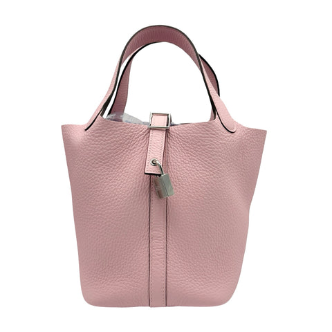 【美品】 Hermes エルメス PICOTIN LOCK PM ピコタンPM ハンドバッグ W刻(2024年) ローズサクラ トリヨンクレマンス 美品 NEW バッグ