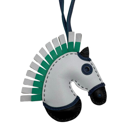 【中古】 Hermes エルメス CHARM ジージーカマイユチャーム チャーム ブラック/ブルーブリュム/ブルードマルト/ミント アニョーミロ 中古 AGNEAU MILO