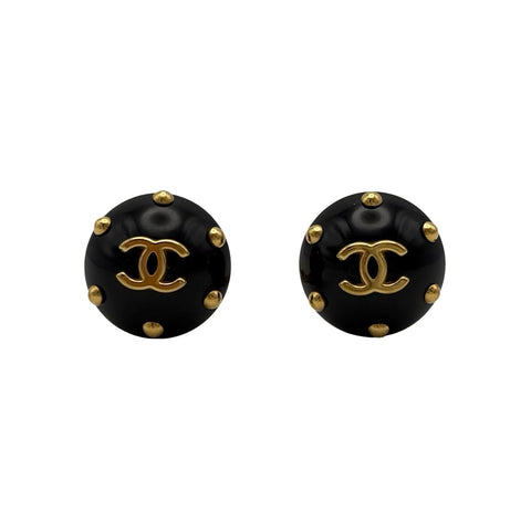 【中古】 CHANEL シャネル EARRINGS イヤリング 小物 ブラック 中古 BLACK