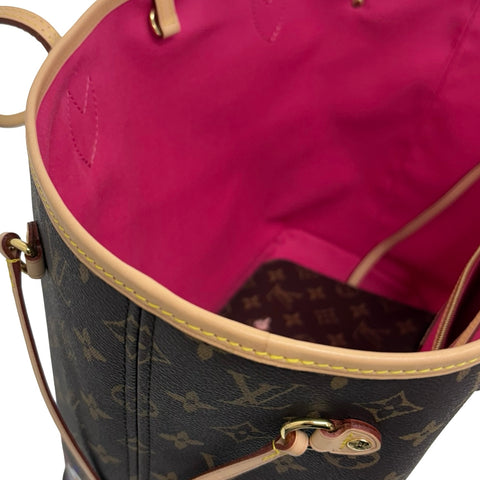 【美品】 LV×TM ルイヴィトン×村上隆 NEVERFULLMM(M13271) ネヴァーフルMM トートバッグ ICチップ(2021年～) モノグラム キャンバス 中古 USED バッグ