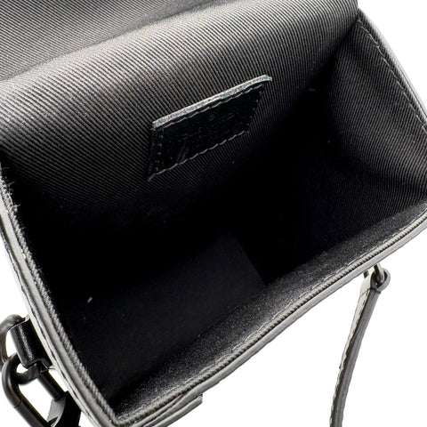 【中古】 LOUIS VUITTON ルイ・ヴィトン Vertical Trunk Wearable Wallet ヴェルティカルトランクウォレット ショルダーバッグ ICチップ(2021年～) ブラック キャンバス 中古 USED バッグ