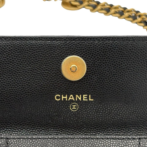 【中古】 CHANEL シャネルMINICHAINBAG ミニチェーンBAG ブラック ブランドバッグ ショルダーバッグ 中古品