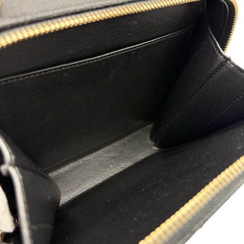 【中古】 CHANEL シャネル LOGO HANDBAG ロゴハンドバッグ ハンドバッグ ICチップ(2021年～) ブラック キャビアスキン 中古 USED バッグ