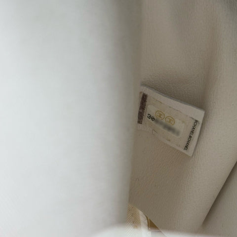 【中古】 CHANEL シャネル ハンドルバッグ  ホワイト ラムスキン 30番台(2020-2021年) ブランドバッグ ショルダーバッグ  中古品 レディース