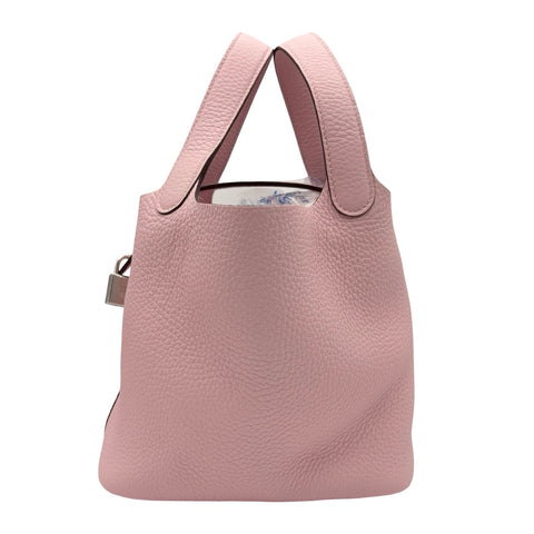 【美品】 Hermes エルメス PICOTIN LOCK PM ピコタンPM ハンドバッグ W刻(2024年) ローズサクラ トリヨンクレマンス 美品 NEW バッグ