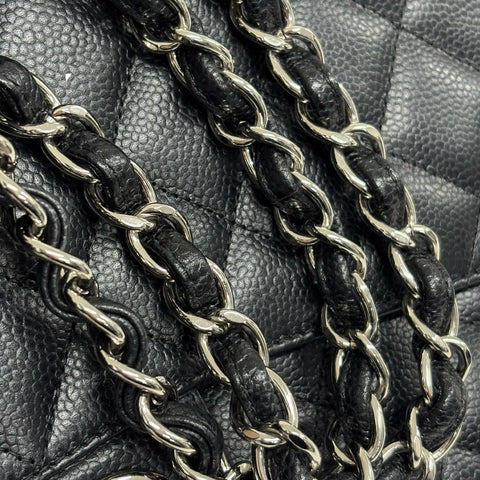 【中古】 CHANEL シャネル MATELASSE CHAIN SHOULDER BAG マトラッセ チェーンショルダーバッグ ショルダーバッグ 18番台(2014年) ブラック キャビアスキン 中古 USED バッグ