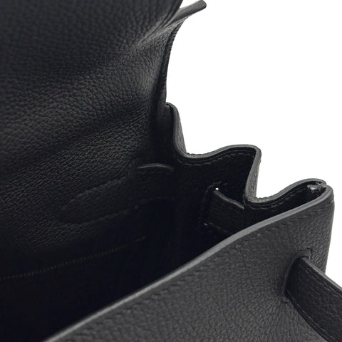 【中古】 Hermes エルメス KELLY28 ケリー28 ハンドバッグ T刻印(2015年) ブラック トゴ 中古 USED バッグ