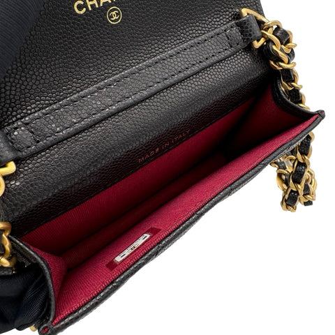 【中古】 CHANEL シャネルMINICHAINBAG ミニチェーンBAG ブラック ブランドバッグ ショルダーバッグ 中古品