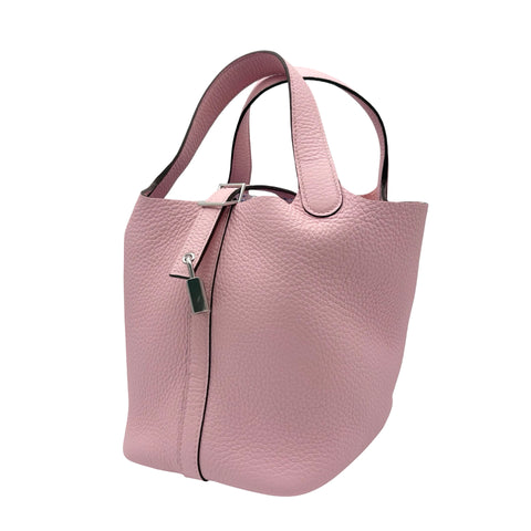 【美品】 Hermes エルメス PICOTIN LOCK PM ピコタンPM ハンドバッグ W刻(2024年) ローズサクラ トリヨンクレマンス 美品 NEW バッグ