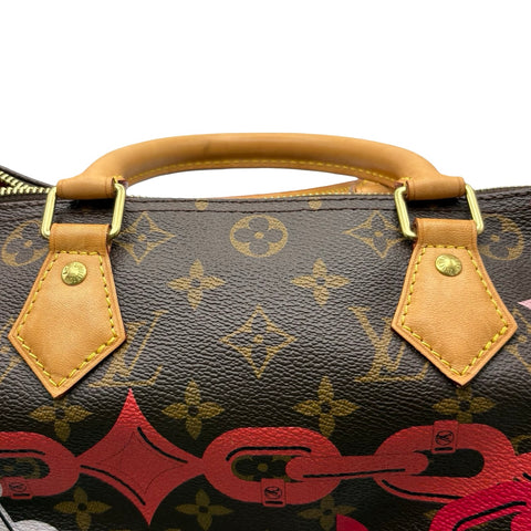 【中古】 LOUIS VUITTON ルイ・ヴィトン SPEEDY30 スピーディー30 チェーンプリント ボストンバッグ MB1146(2016年) モノグラム キャンバス 中古 USED バッグ