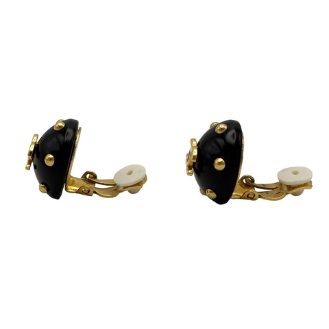 【中古】 CHANEL シャネル EARRINGS イヤリング 小物 ブラック 中古 BLACK