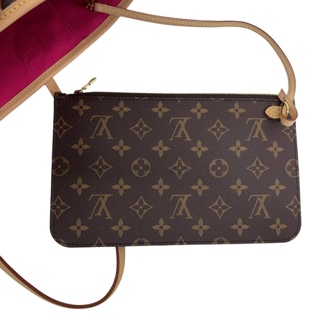 【美品】 LV×TM ルイヴィトン×村上隆 NEVERFULLMM(M13271) ネヴァーフルMM トートバッグ ICチップ(2021年～) モノグラム キャンバス 中古 USED バッグ