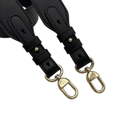 【美品】 Christian Dior クリスチャン ディオール LADY DIOR SMALL レディーディオールスモール ハンドバッグ 88MA★0274(2024年) ブラック ラムスキン 中古 USED バッグ