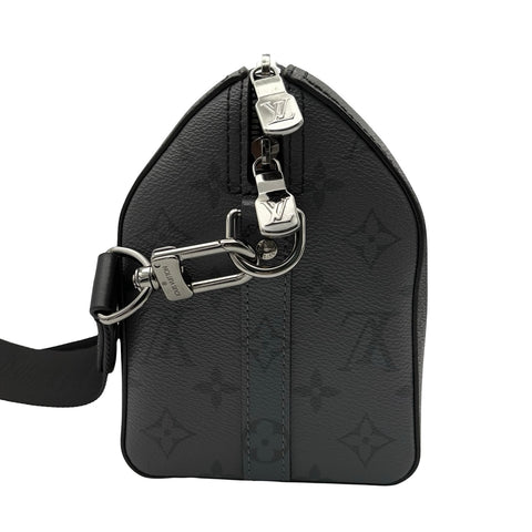 [Used] LOUIS VUITTON CITYKEEPALL (M45936) City Keepall Shoulder Bag IC Chip (2021-) Black Canvas Used Bag 
