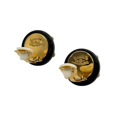 【中古】 CHANEL シャネル EARRINGS イヤリング 小物 ブラック 中古 BLACK