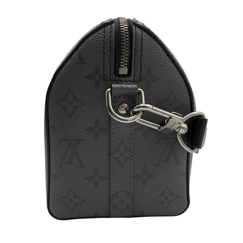 [Used] LOUIS VUITTON CITYKEEPALL (M45936) City Keepall Shoulder Bag IC Chip (2021-) Black Canvas Used Bag 
