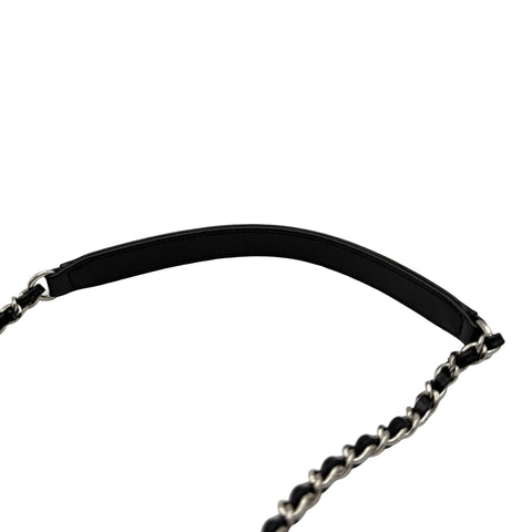 【美品】 CHANEL シャネル 2WAY VANITYBAG バニティバッグ ショルダーバッグ 29番台(2020年) ブラック×ベージュ ラタン×カーフスキン 中古 USED バッグ