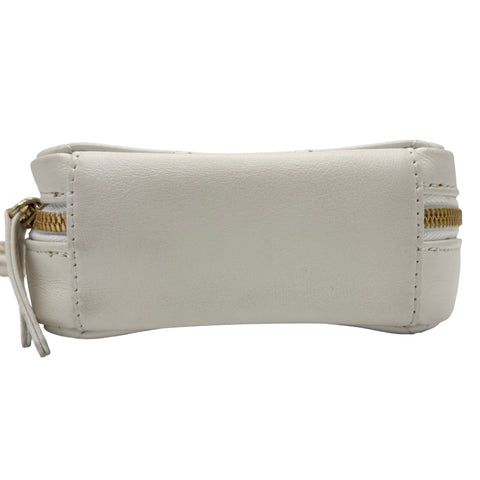 【中古】 CHANEL シャネル ハンドルバッグ  ホワイト ラムスキン 30番台(2020-2021年) ブランドバッグ ショルダーバッグ  中古品 レディース